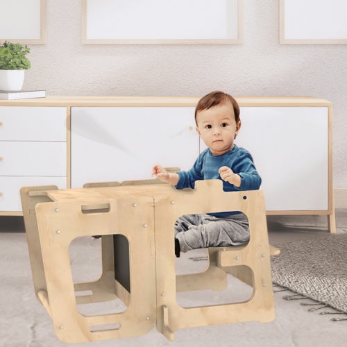 Tour d'observation Enfant Montessori - 3 en 1 - Pliable en Table d'activités - Tableau dessin