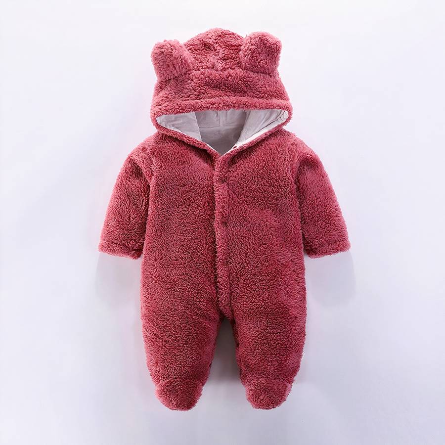 Grenouillère en flanelle pour bébé