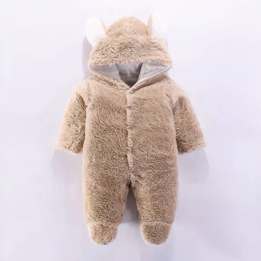 Grenouillère en flanelle pour bébé