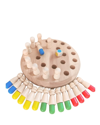 Jeu Memoire des Couleurs en bois - Jeu memory