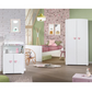 Lit Bébé Combiné Évolutif 60x120 En 90x190 - Boutons Cœur Rose