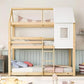Lit cabane superposé enfant 90 x 190 cm | 80 x 200 cm | 75 x 190 cm en bois massif