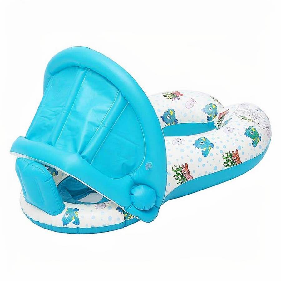 Bouée pour bébé parasol de couleur blanc