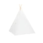 Tipi enfant Montessori en bois blanc avec fenêtre et sac - Tente chambre 3-7 ans