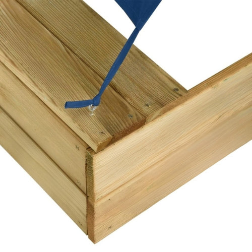 Bac à sable en bois avec Toile d'Ombrage | Aire de Jeux d'extérieur pour enfants (1-8 ans)