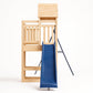 Balançoire double avec Toboggan Tour Maison/Cabane et Mur d’escalade – Enfant 3-8 ans - Aire de jeux Montessori en bois - Joie au jardin - Livraison Rapide