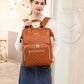 Sac à langer en cuir vintage