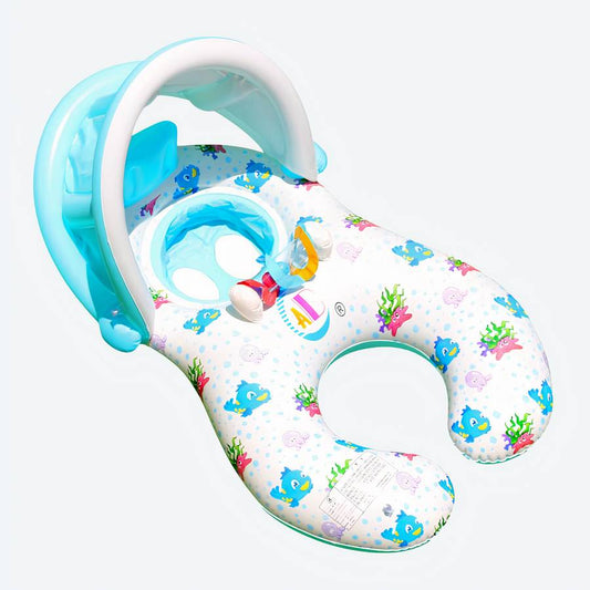 Bouée pour bébé parasol de couleur blanc